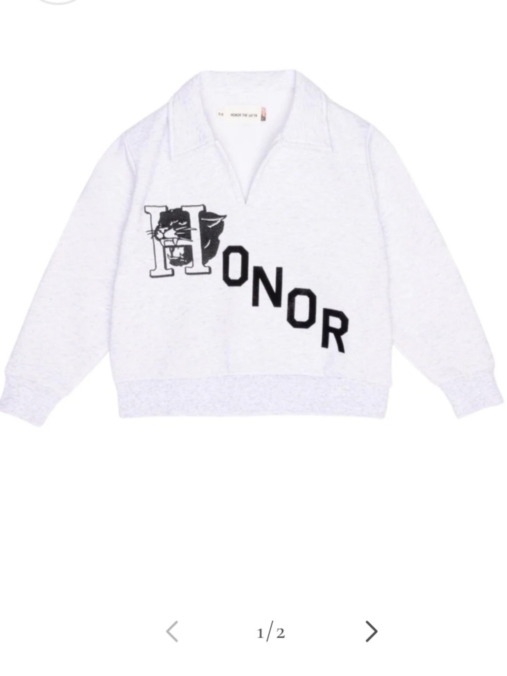 Honor the Gift Mascot Henley Pullover Youth size 10